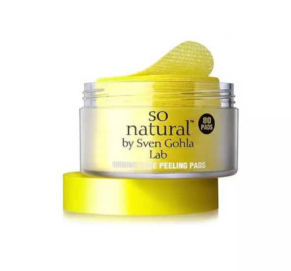 Очищающие и выравнивающие тон пилинг-пэды So Natural Shining Face Peeling Pads